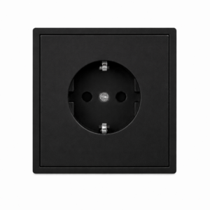 Utičnica shuko Black